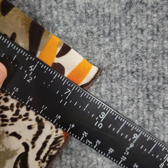 COCOMO Novelty Leopard Cat Tribal Short Sleeve Stretch Top Mob Wife SIZE 1X - Picture 9 of 9